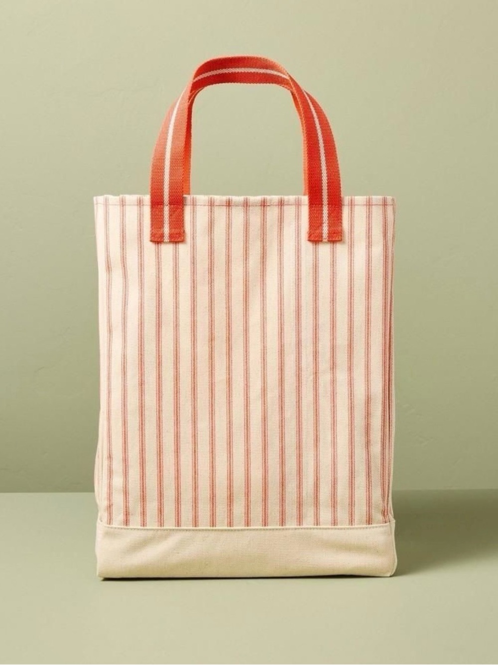 Engineered Stripe Market Tote Orange/Natural - Hearth & Hand with Magnolia
NWT
